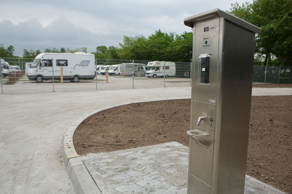 Motorhome pitch - emptying facility